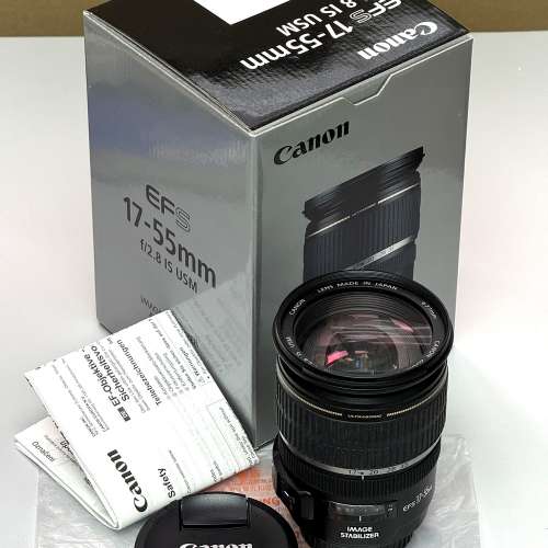Canon EF-S 17-55mm f/2.8 IS USM, 95% New Condition. Full Set!