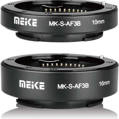 MEIKE MK-S-AF3B Auto Focus Macro Extension Tube Adapter Ring (10mm+16mm)