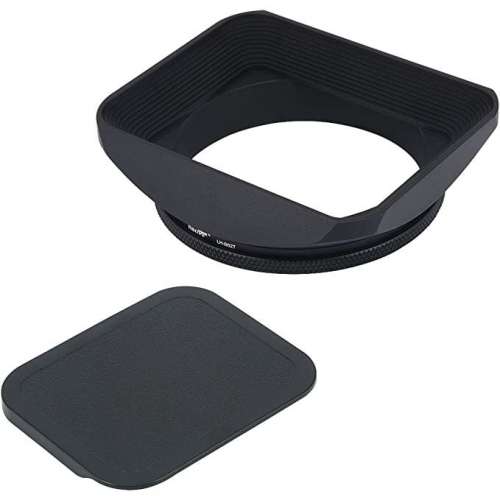 HAOGE Lens Hood Metal Square Screw-in Lens Hood with Cap For Hasselblad XCD 4/45