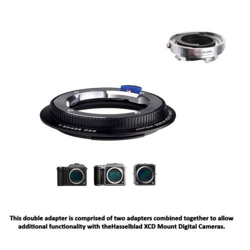 LAINA Lens Mount Double Adapter, Alpa And Leica M To Hasselblad XCD 組合金屬接環