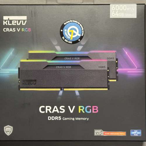 KLEVV CRAS V RGB DDR5 6000MHz CL30 32GBx2