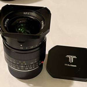 TTArtisan 21mm f1.5 leica M mount