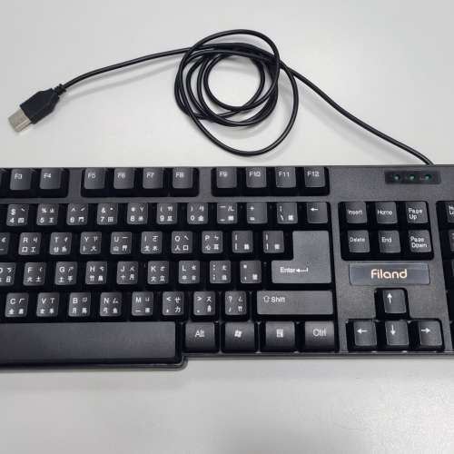 Filand Wired Full Size USB Keyboard 全尺寸USB鍵盤
