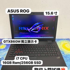 (超平ASUS ROG🔥華碩電競筆電)Asus ROG i7 -4710HQ /4,8,12,20GB Ram/320,500,750H...