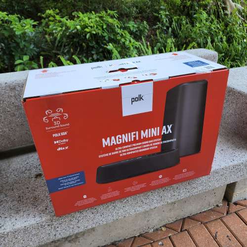 polk audio magnifi mini ax soundbar with wireless subwoofer (杜比全景聲、3.1 ...