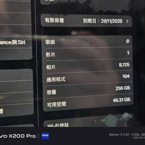 Ipad mini 7 256gb wifi 灰 港行