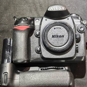 Nikon D200 + MB-D200 GRIP 尼康 CCD 98%new 功能全正常 跟 2電一充連肩帶