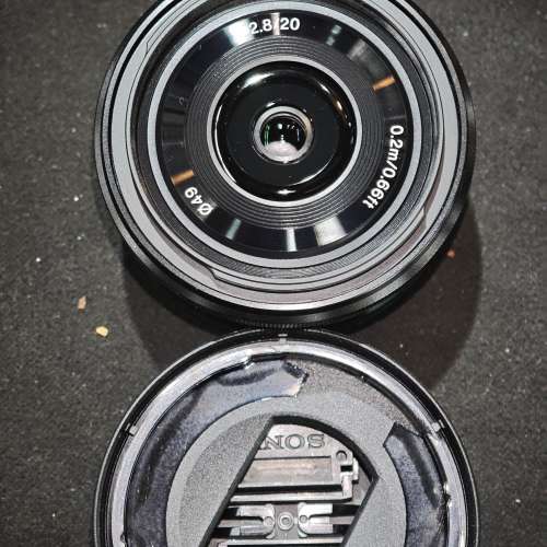 Sony 20/2.8 E 索尼 20mm 20 冇盒冇單冇證有罩 鏡片完好無損 功能全正常 99%new