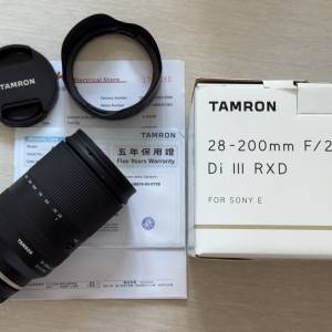Tamron 28-200mm F2.8-5.6 Di III RXD Sony FE