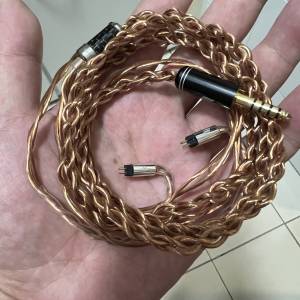 effect audio 銅線 2 pin  4.4插頭