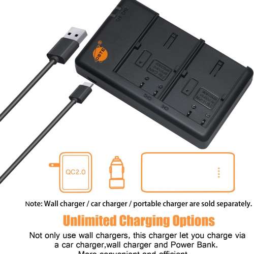 DSTE BP-511 / BP-511A Fully Decoded Lithium-Ion Battery Pack With USB Charger