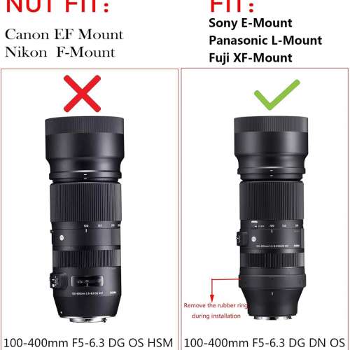 Haoge LMR-SM140S Tripod Mount Ring For Sigma 100-400mm f/5-6.3 DG DN OS Lens