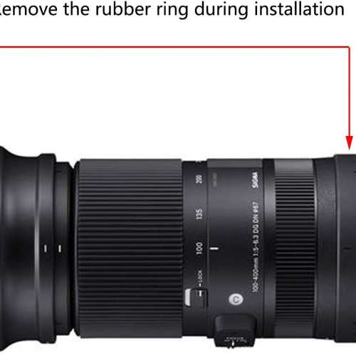 Haoge LMR-SM140S Tripod Mount Ring For Sigma 100-400mm f/5-6.3 DG DN OS Lens