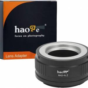HAOGE M42 Type 2 Screw Mount SLR Lens To Nikon Z Mount Adaptor (封針，金屬接環)