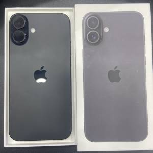 99%New iPhone 16 Plus 256GB 黑色 蘋果保養至2026-6-11 電池效能100% 全套有盒有...