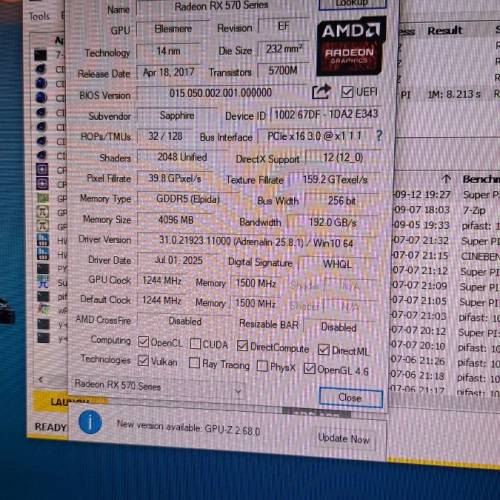 Sapphires RX570 4GB ITX