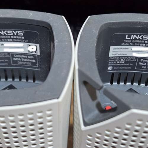 LINKSYS WHW03 V2 AC2200 mesh wifi ROUTER 2隻