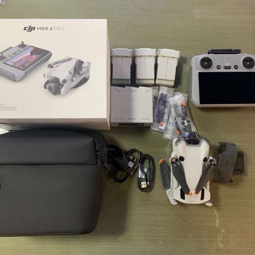 [觀塘實體店] 二手 DJI Mini4 Pro Fly More Combo Plus (DJI RC2) *共三大電*  行...