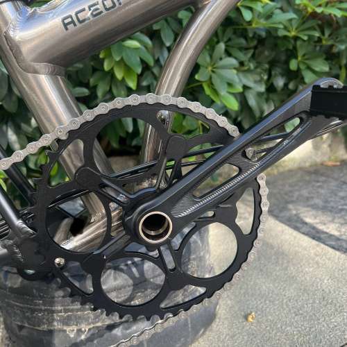 大特價 5速 2025 最新顏色 鎢鋼灰色 ACEOFFIX C5 黑色碳前叉鋁合金折叠車 送前後蛙...