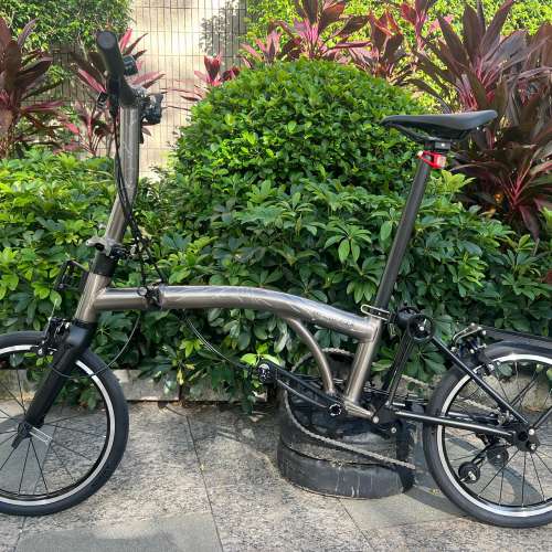 大特價 5速 2025 最新顏色 鎢鋼灰色 ACEOFFIX C5 黑色碳前叉鋁合金折叠車 送前後蛙...