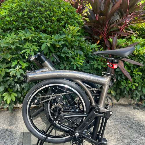 大特價 5速 2025 最新顏色 鎢鋼灰色 ACEOFFIX C5 黑色碳前叉鋁合金折叠車 送前後蛙...