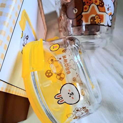 Brown & Friends 玻璃食物盒 禮物（一套2件）