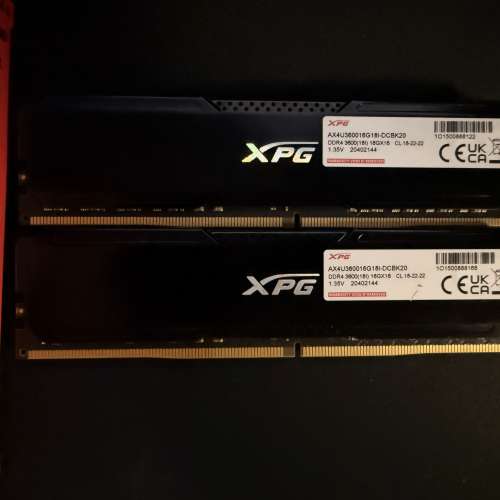 XPG DDR4 3600MHz 16GB x2 32GB