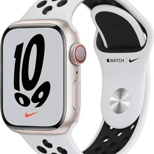 全新Apple Watch Nike Series 7 GPS 41mm Starlight /Midnight. 港行