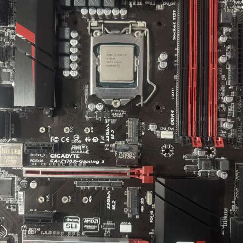 二手 i5 6500 + GIGABYTE Z170X GAMING 3 DDR4 LGA1151 ATX MB