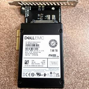 新買的企業級DELL EMC 7.68TB PCIe nvme U.2