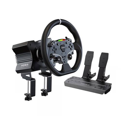 [代購］MOZA Racing R5 直驅賽車方向盤套裝 (5.5 Nm直驅基座 + ES方向盤 + SRP Lite...