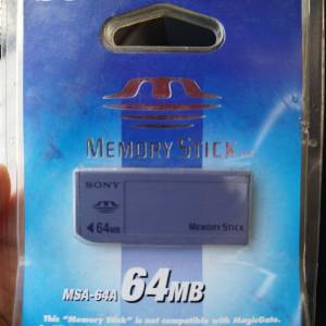 SONY 原廠 64MB Memory Stick 記憶卡 全新有包裝 ccd相機 psp可用