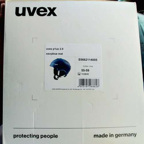 全新uvex p1us 2.0德國優維斯滑雪頭盔