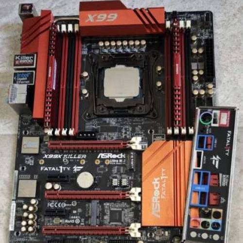 x99x killer +  i7 5820k cpu + 32gb Corsair 3000 mhz 送650W火牛