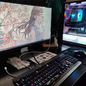 高階RGB電競 Xeon® E5 八核心十六線程遊戲電腦主， Samsung 870 EVO 2.5“ 512G SS...