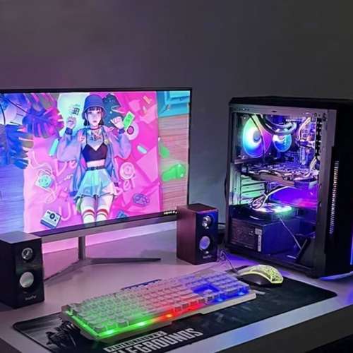 Gaming PC 電競Intel® Xeon® 至强 打機/剪片電腦主機，高配 512G SSD固態高速硬...
