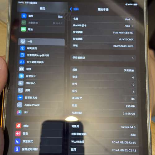 iPad mini5 256g 98成新