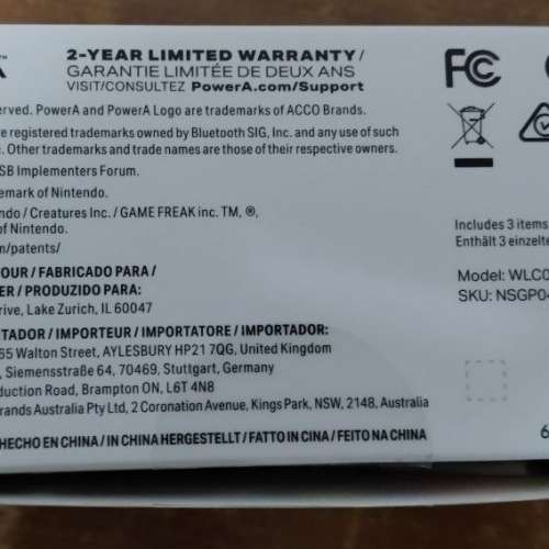 正版香港行貨 PowerA Enhanced Wireless Controller for Nintendo Switch Eevee ev...