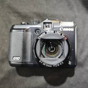 canon G10 ccd 佳能 送記憶卡 送讀卡器 跟1電一充連肩帶 功能全正常 鏡片通透冇花冇...