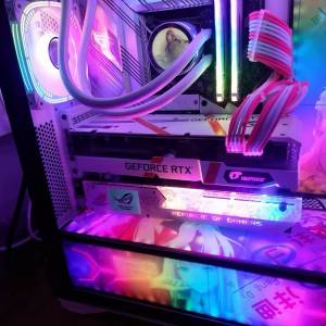 高階RGB電競 Xeon® E5 八核心十六線程遊戲電腦主， Samsung 870 EVO 2.5“ 512G SS...
