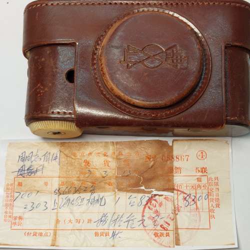 上海58-2旁軸相機連原裝鏡頭及皮套