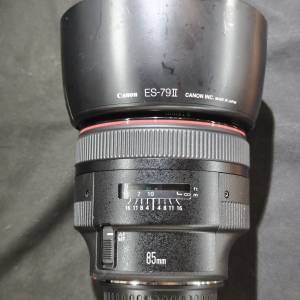 Canon 85/1.2 L II USM EF 佳能 85mm 85 二代 98%以上新 冇盒冇單冇證有罩 鏡片完美新