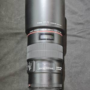 Canon 100/2.8 L MACRO USM EF 佳能 100mm  微距  100 99%new 鏡片完美 冇盒冇單冇...