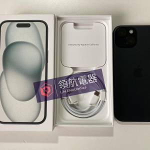 港行全新未激活 black iPhone 15 256gb 一年蘋果保養 what app 6497 6645