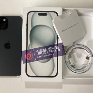 港行全新未激活 iPhone 15 128gb 一年蘋果保養 black what app 6497 6645