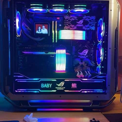 Ini7 10代 水冷RGB電競電腦主機，16G 記憶體* 512G SSD固態高速硬盤，RGB 氛圍燈效...