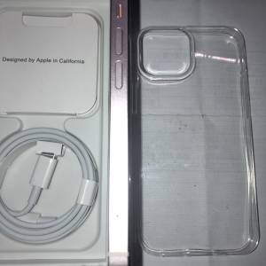近乎全新 電池健康100 全原裝港行iPhone 13 mini 256GB 粉紅色