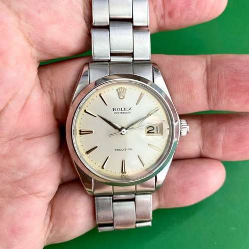 Rolex 6694 Oysterdate Precision Ivory Dial 勞力士6694象牙色面原裝7205釘帶