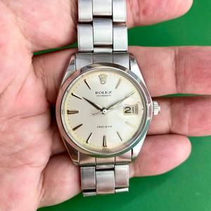 Rolex 6694 Oysterdate Precision Ivory Dial 勞力士6694象牙色面原裝7205釘帶
