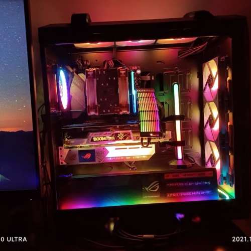 Intel® Xeon® 致強E5 RGB電競電腦主機，16G 記憶體* 512G SSD固態硬盤，RGB 氛圍...